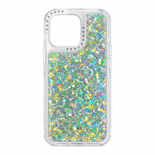 Funda Líquida Glitter Multicolor Flotante iPhone 14 Pro Max