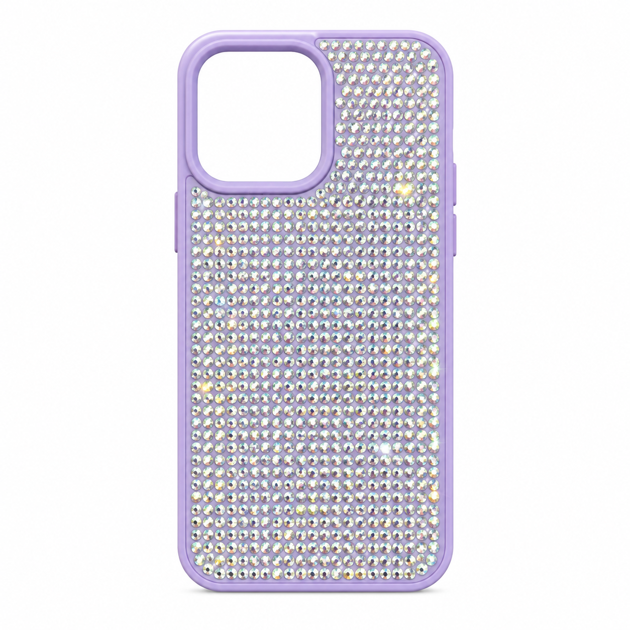 Funda Cristales Bling Lila Marco Silicona iPhone 14 Pro Max