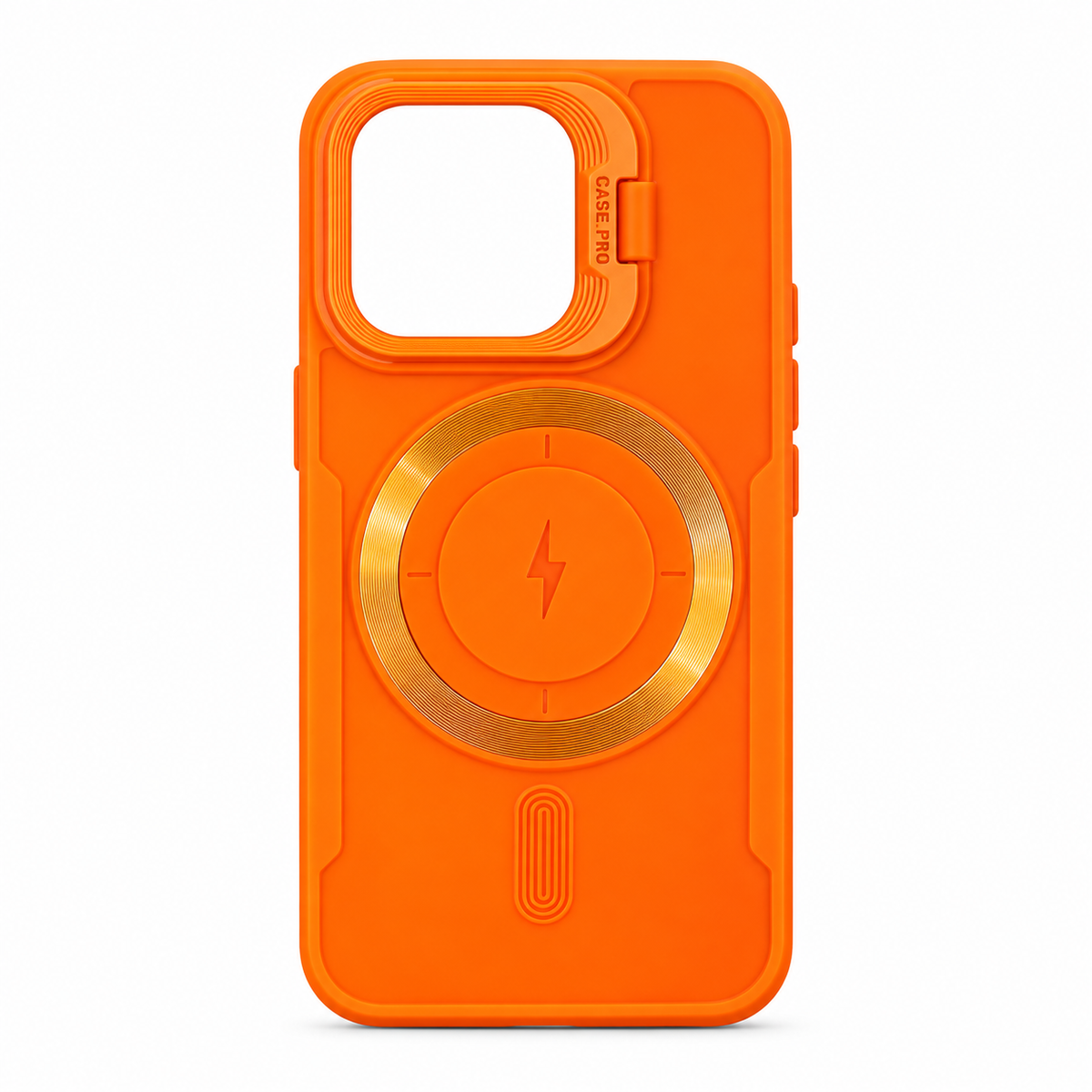 Funda Anillo Dorado LED Carga Magnética iPhone 15 Pro