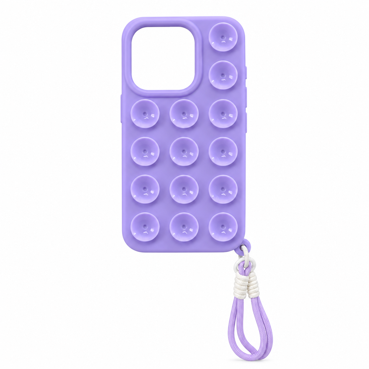 Funda Táctil Botones 3D con Correa Cordón iPhone 15 Pro