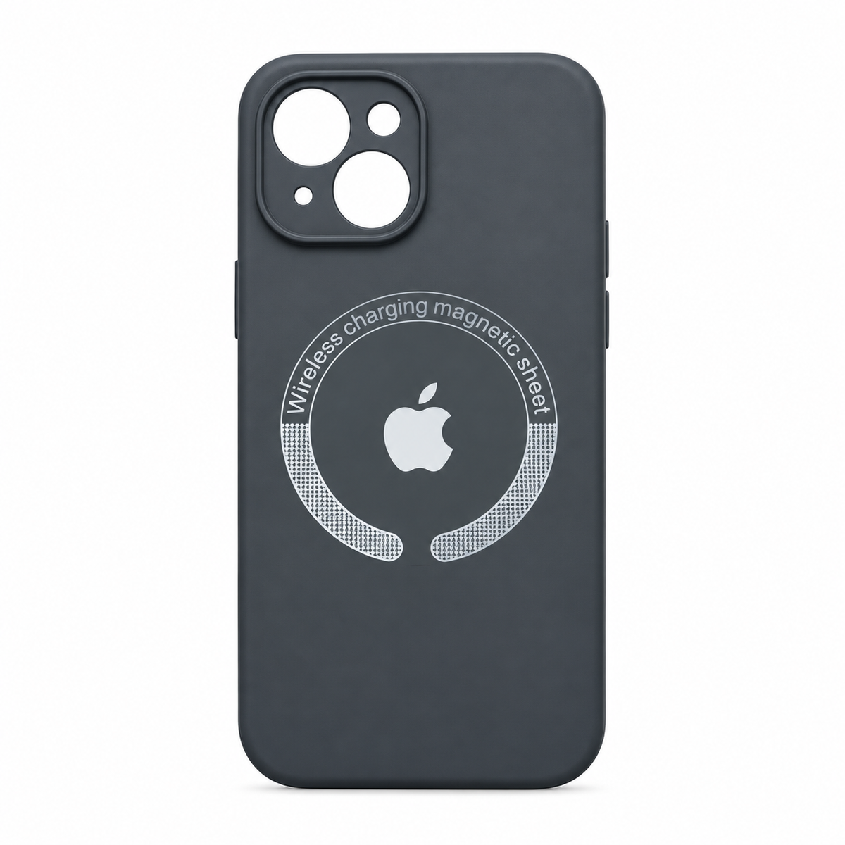 Funda Silicona Gris Pizarra Magnética iPhone 13 14 15
