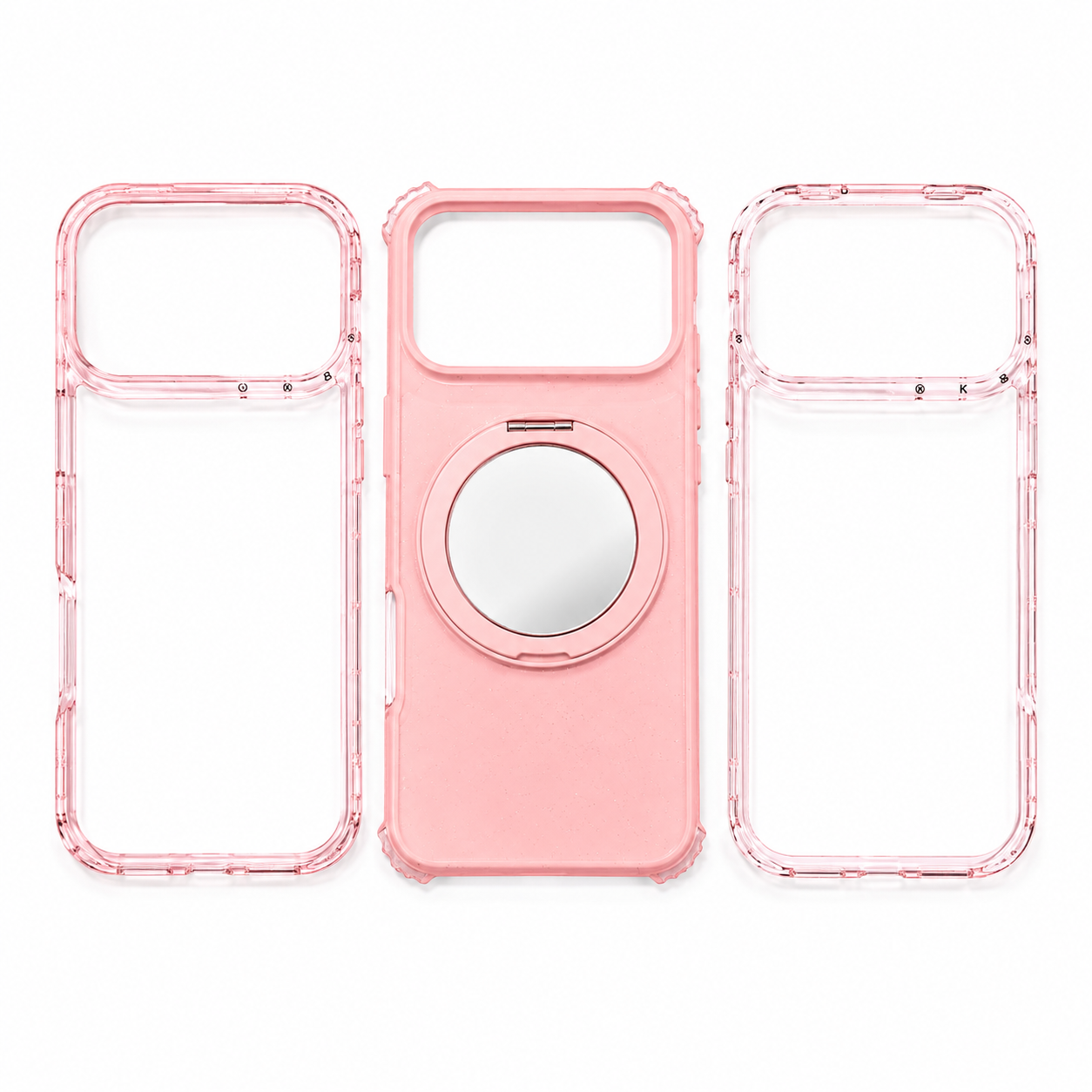 Funda 3 Piezas Espejo Antigolpe KB iPhone 17 Pro Max