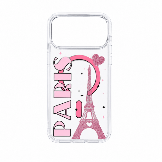 Funda Paris Torre Eiffel Glitter MagSafe iPhone 17 Pro Max