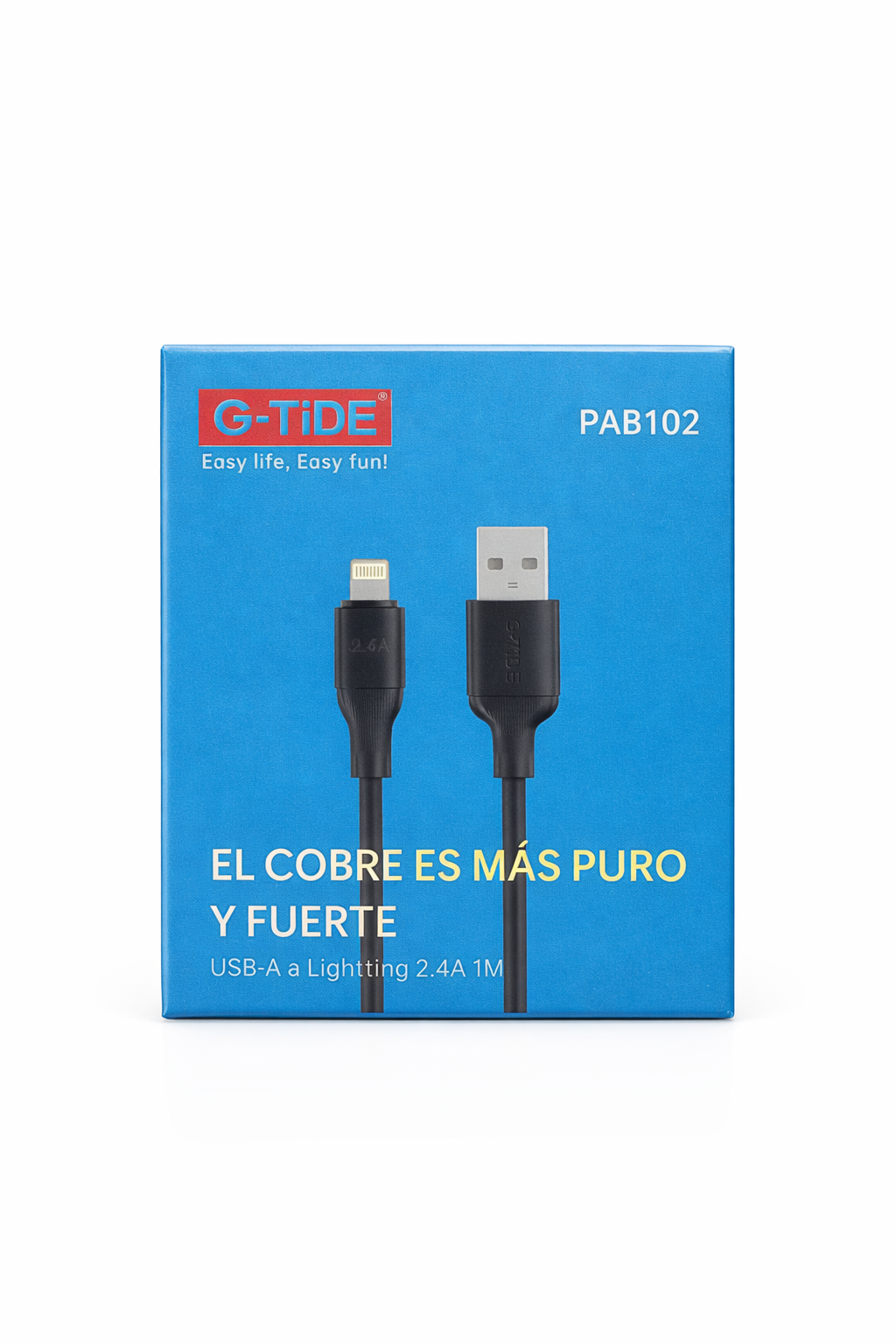 Cable USB-A a Lightning 2.4A (1 m)