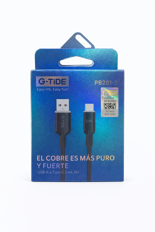 Cable USB-A a USB-C de Alta Resistencia (2 m)