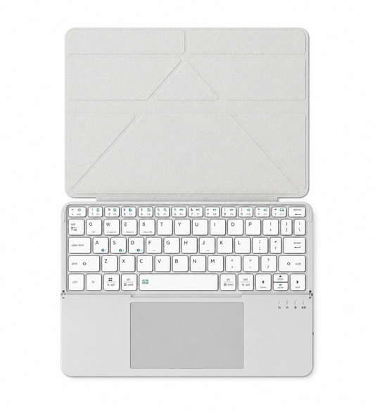 Funda con Teclado Bluetooth y Trackpad para Tablet