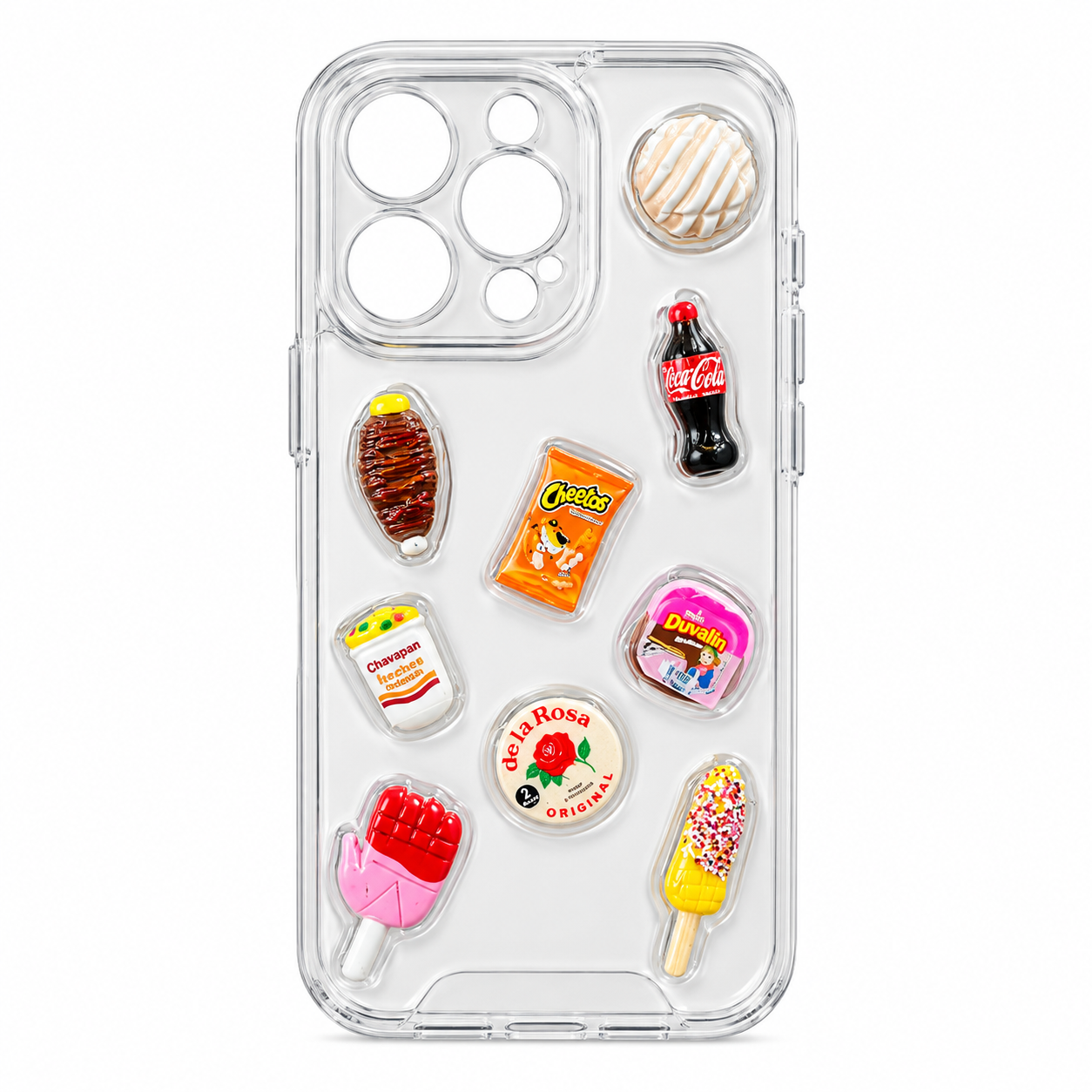Funda 3D Charms Dulces Mexicanos iPhone 15 Pro Max