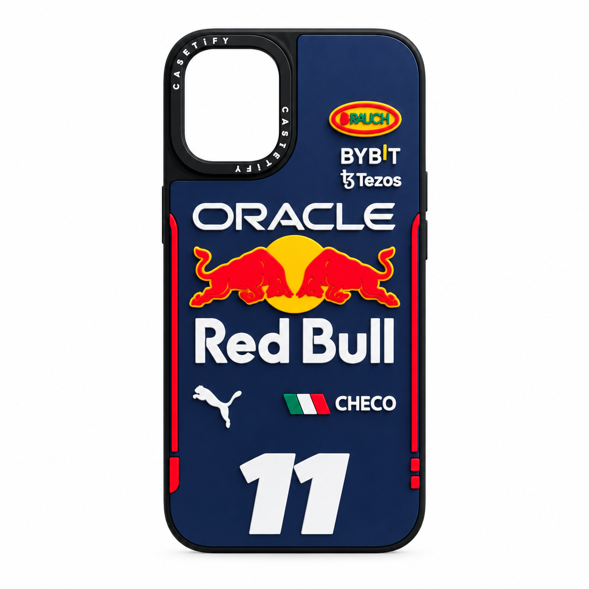 Funda Deportiva Estilo Carreras para iPhone 16 Plus