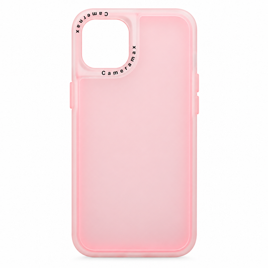 Funda Bicolor Gris Mate Cámara Transparente iPhone 14 Plus 15 Plus