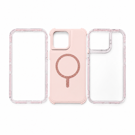 Funda Transparente Glitter MagSafe para iPhone 14 Pro Max