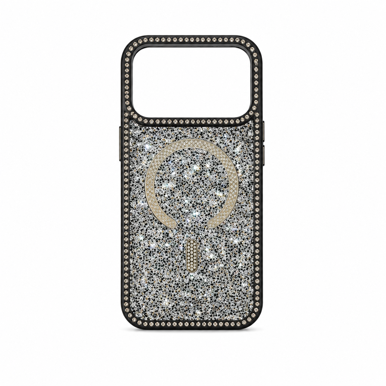 Funda Glitter Diamantes Borde MagSafe iPhone 17 Pro Max