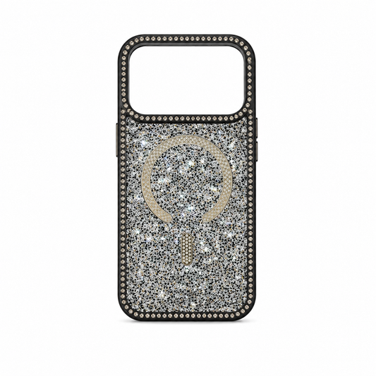 Funda Glitter Diamantes Borde MagSafe iPhone 17 Pro Max