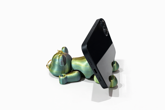Llavero Soporte Articulado "Chameleon Bear" 3D - Edición Dual-Tone