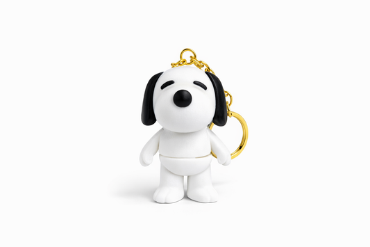 Llavero Luxury Snoopy "Classic Edition" con Herraje Dorado