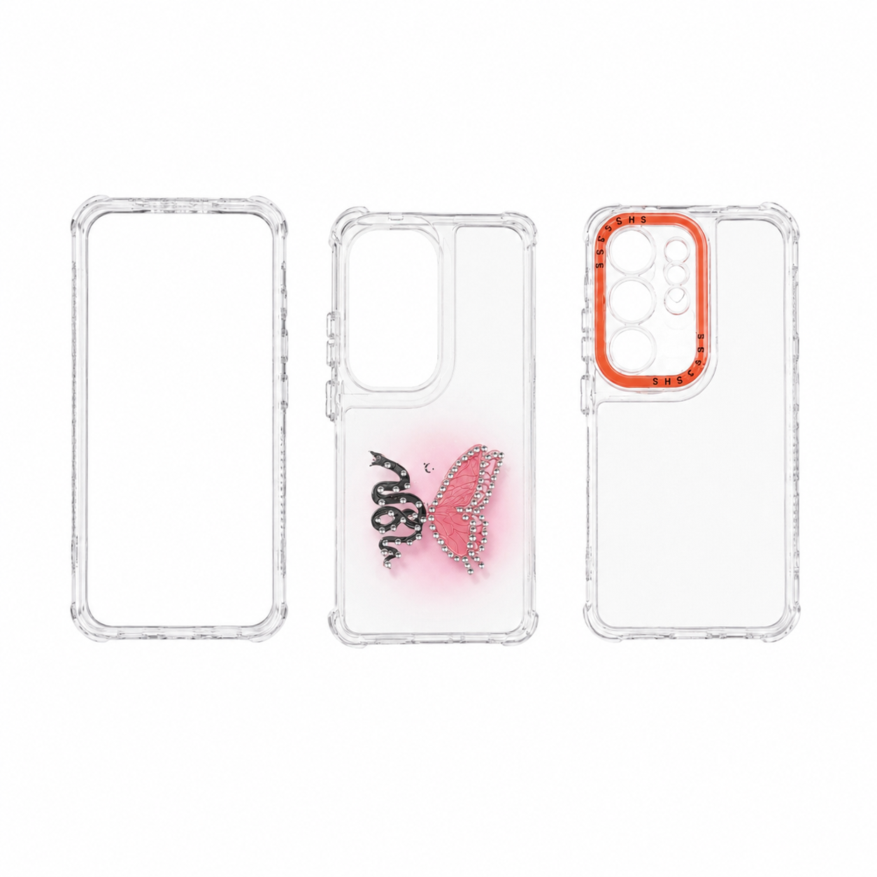 Funda de 3 Partes con Brillos para Samsung S26 Ultra