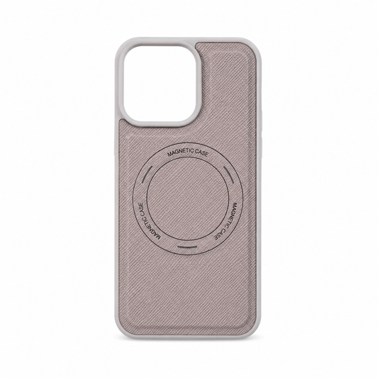 Funda Saffiano MagSafe Textura Piel para iPhone 15 Pro