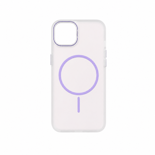 Funda MagSafe Cristal Aro Acento Bicolor iPhone 13 14 15