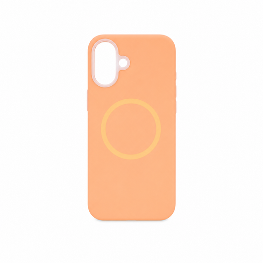 Funda Magnética de Silicón Soft-Touch para iPhone 16 Plus