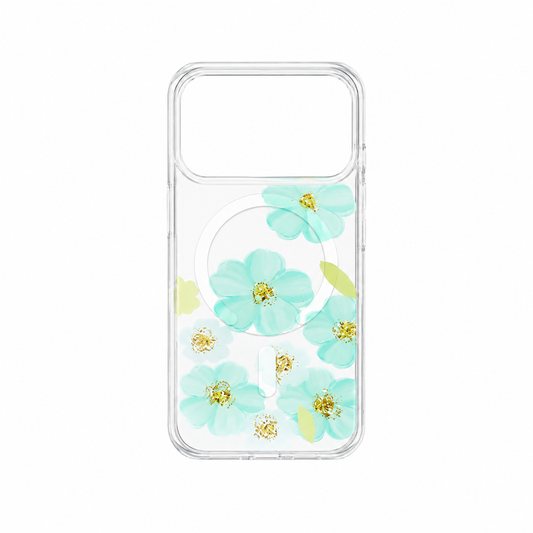 Funda Transparente Floral con MagSafe para iPhone 17 Pro