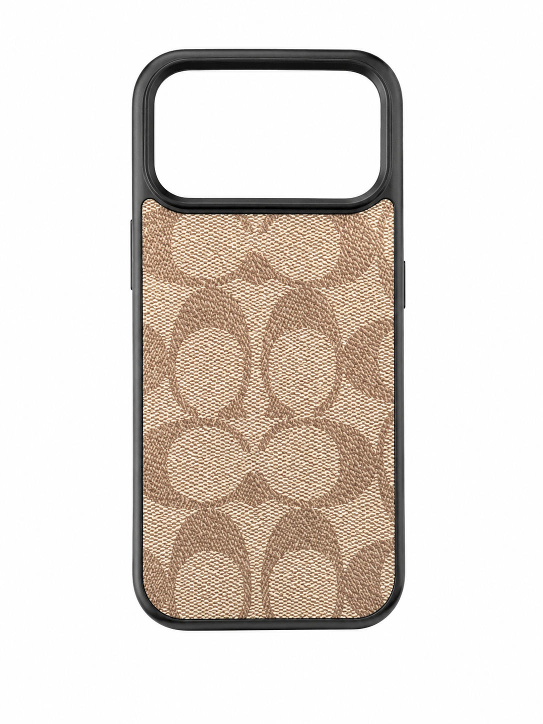 Funda con Textura de Lona y Monograma para iPhone 17 Pro