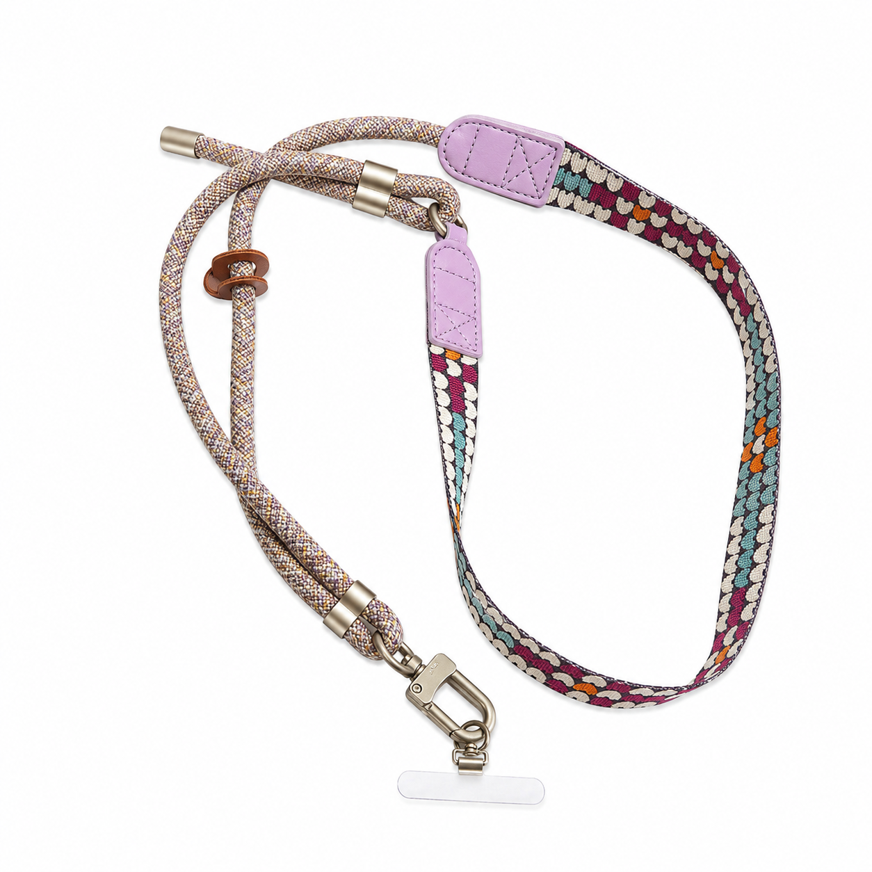 Correa Crossbody 2 en 1 Cuerda y Tejido Boho para Celular