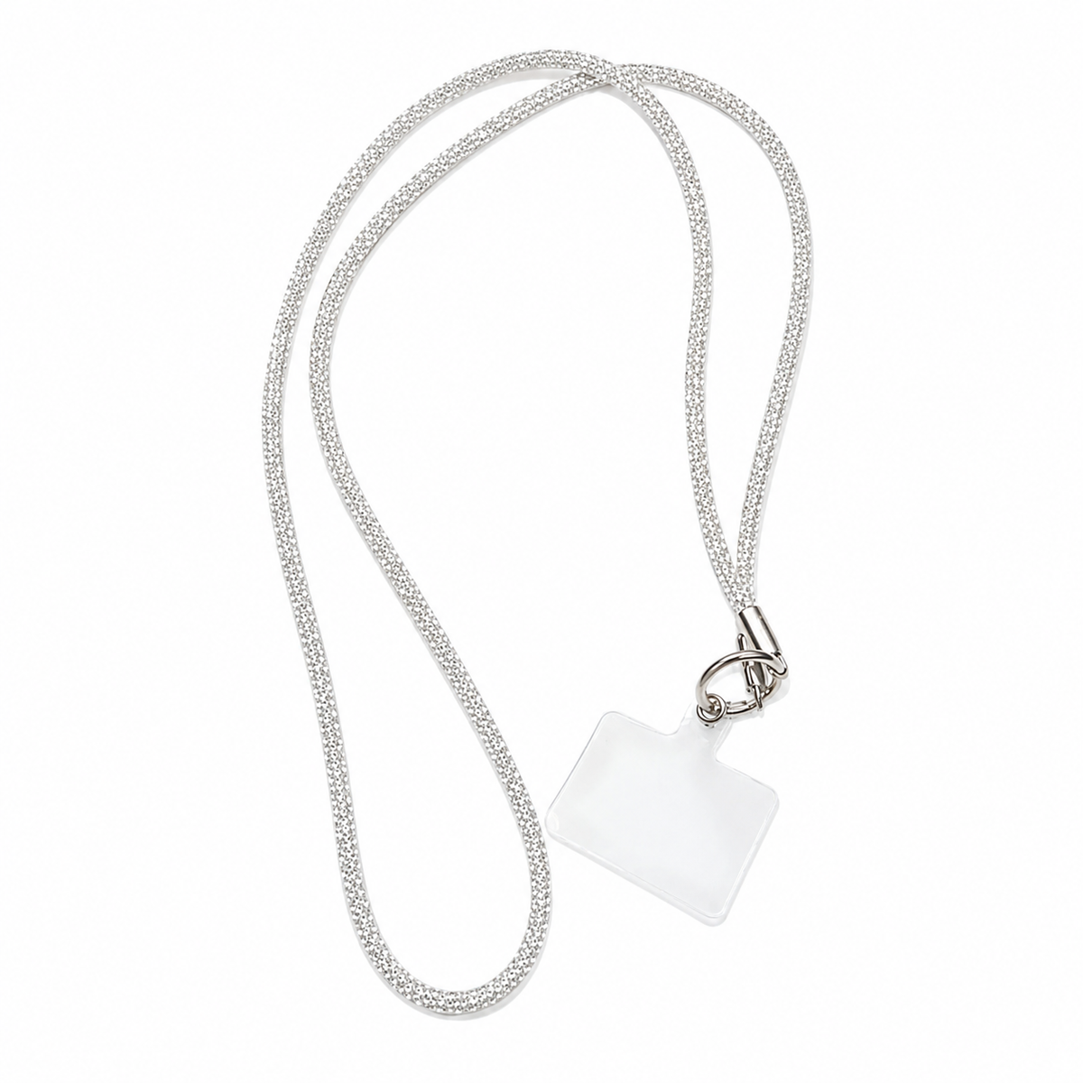 Correa Cuello Celular Glitter Brillante con Parche Universal