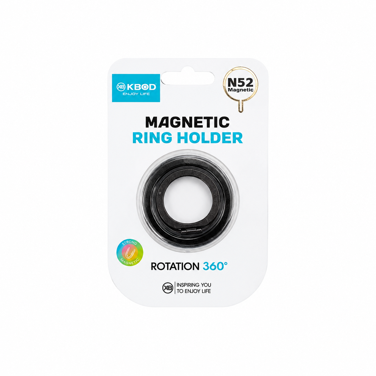 Ring Holder Magnético N52 Rotación 360° KBOD MagSafe