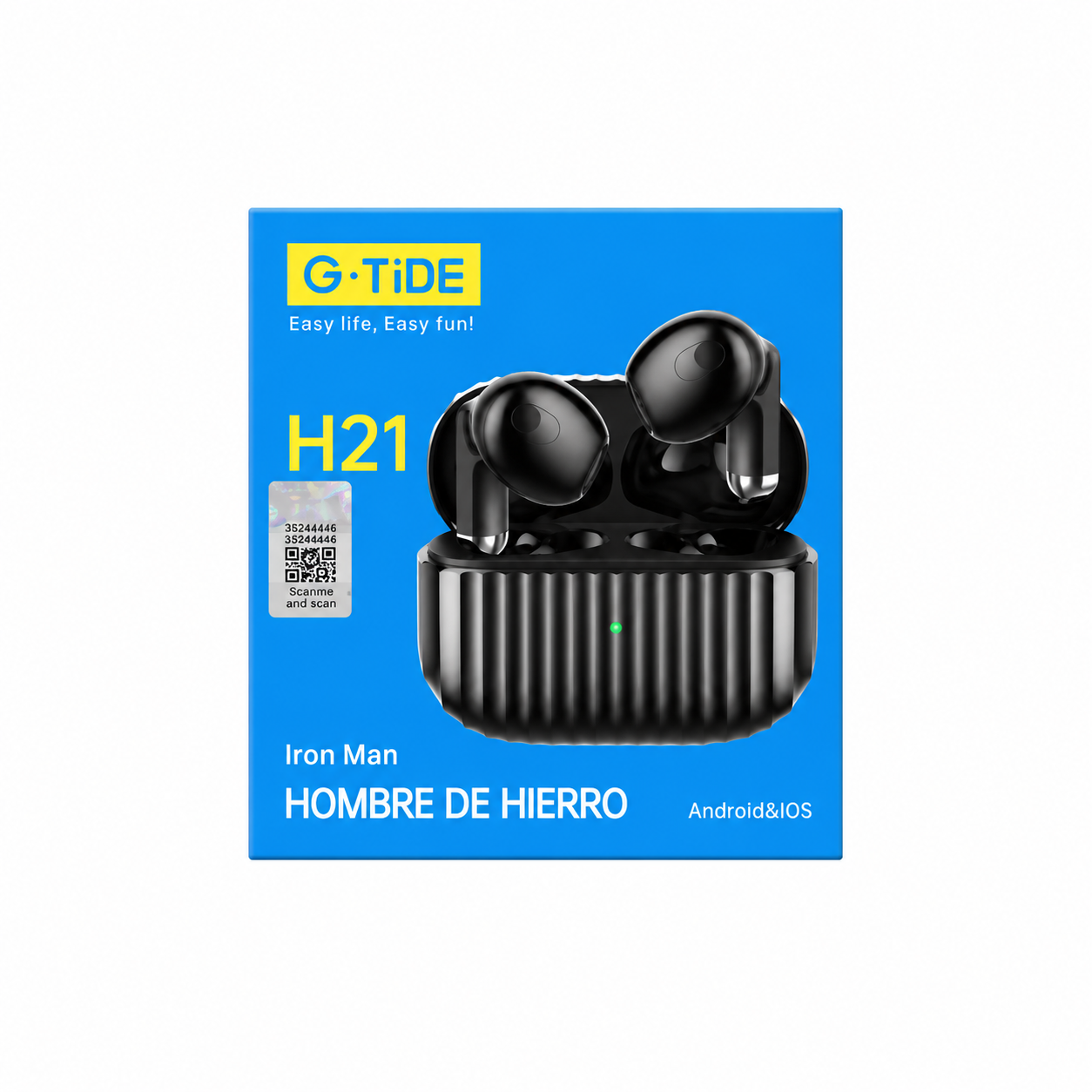 Audífonos Inalámbricos G-Tide H21 Iron Man TWS Android iOS