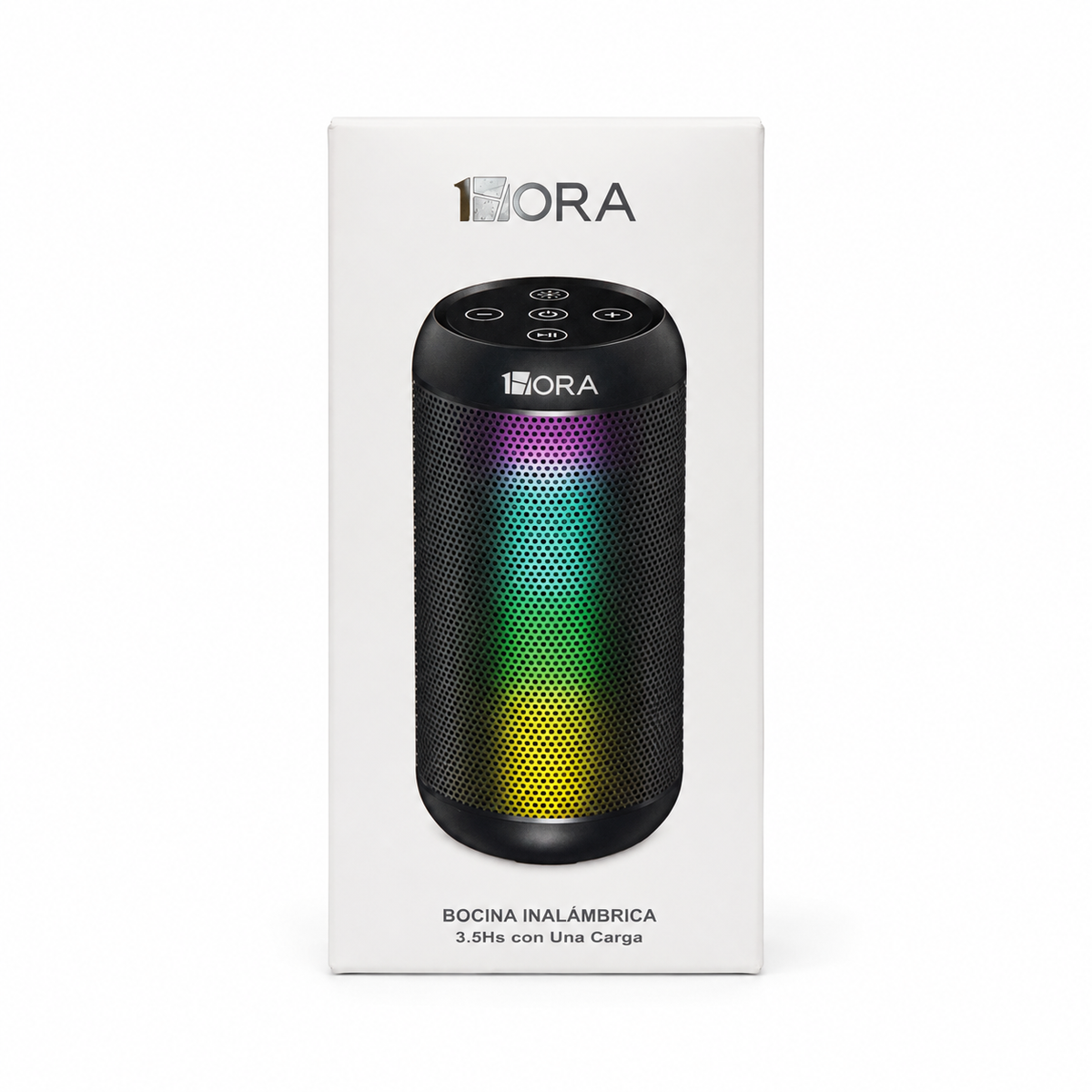 Bocina Bluetooth 1HORA RGB LED 10W TF USB AUX BOC242