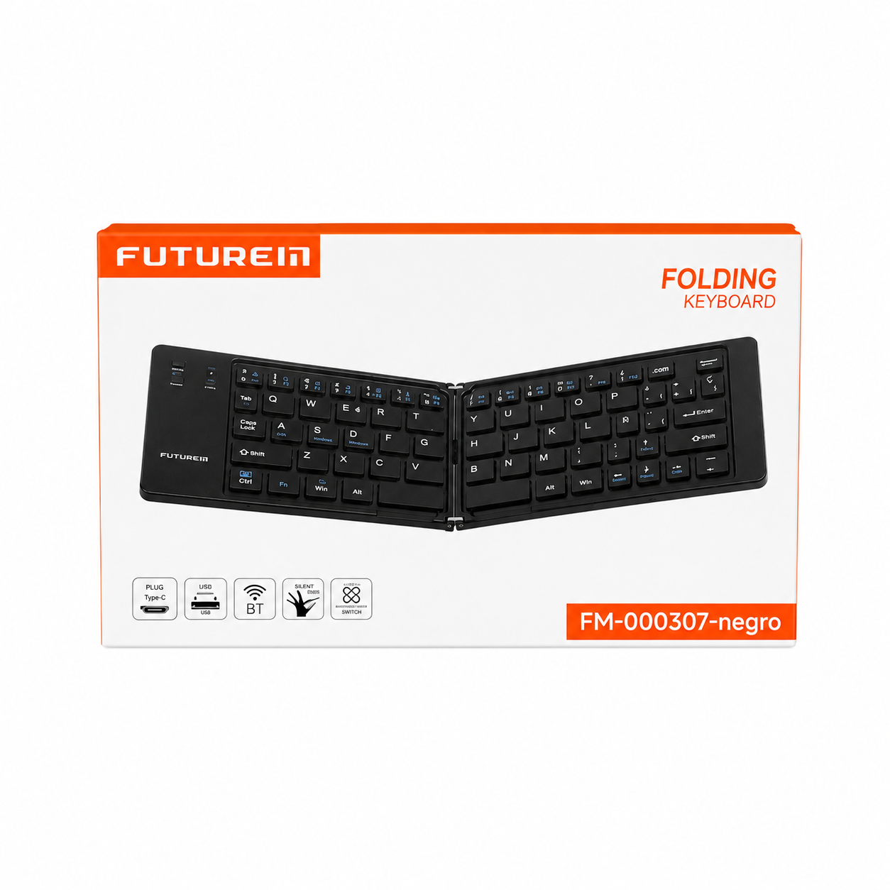 Teclado Plegable Bluetooth FUTUREIM Silent Tipo C FM-000307