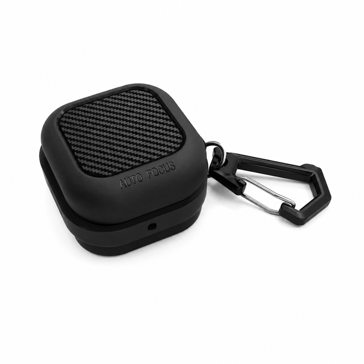Funda Carbon Fiber con Mosquetón para Samsung Buds 4 - 4 Pro