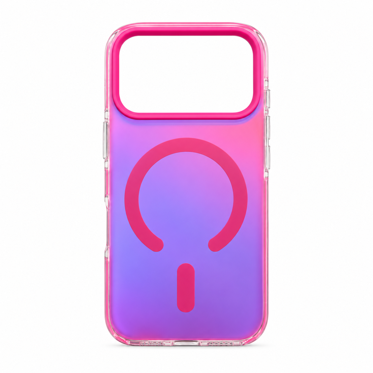 Funda Holográfica Rosa Morado Magnética iPhone 17 Pro 18 Pro