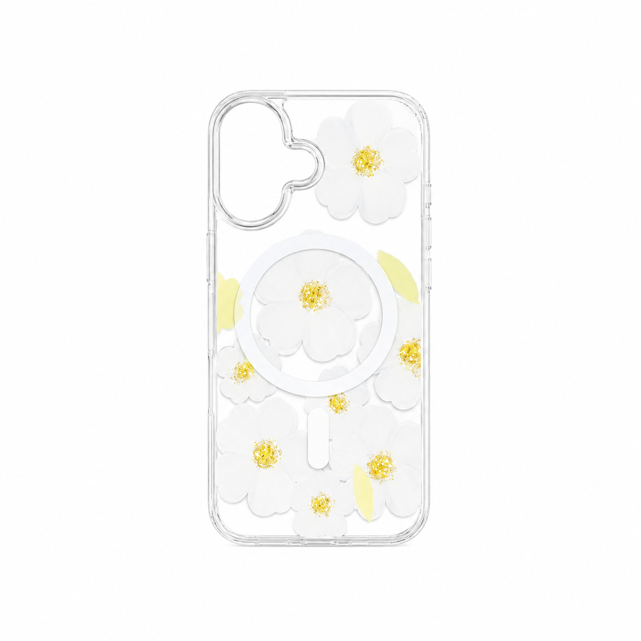 Funda Crystal Flores Margaritas MagSafe para iPhone 16