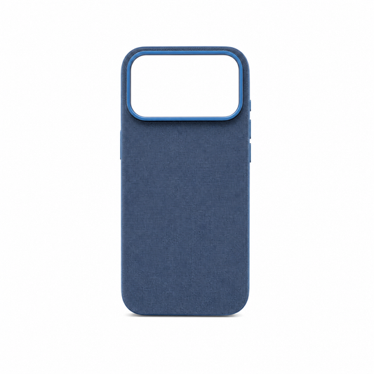 Funda Tejido Canvas Marco Metálico para iPhone 17 Pro Max 18 Pro Max