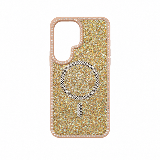Funda Glitter Cristales Aro Magnético para Samsung S26 Ultra