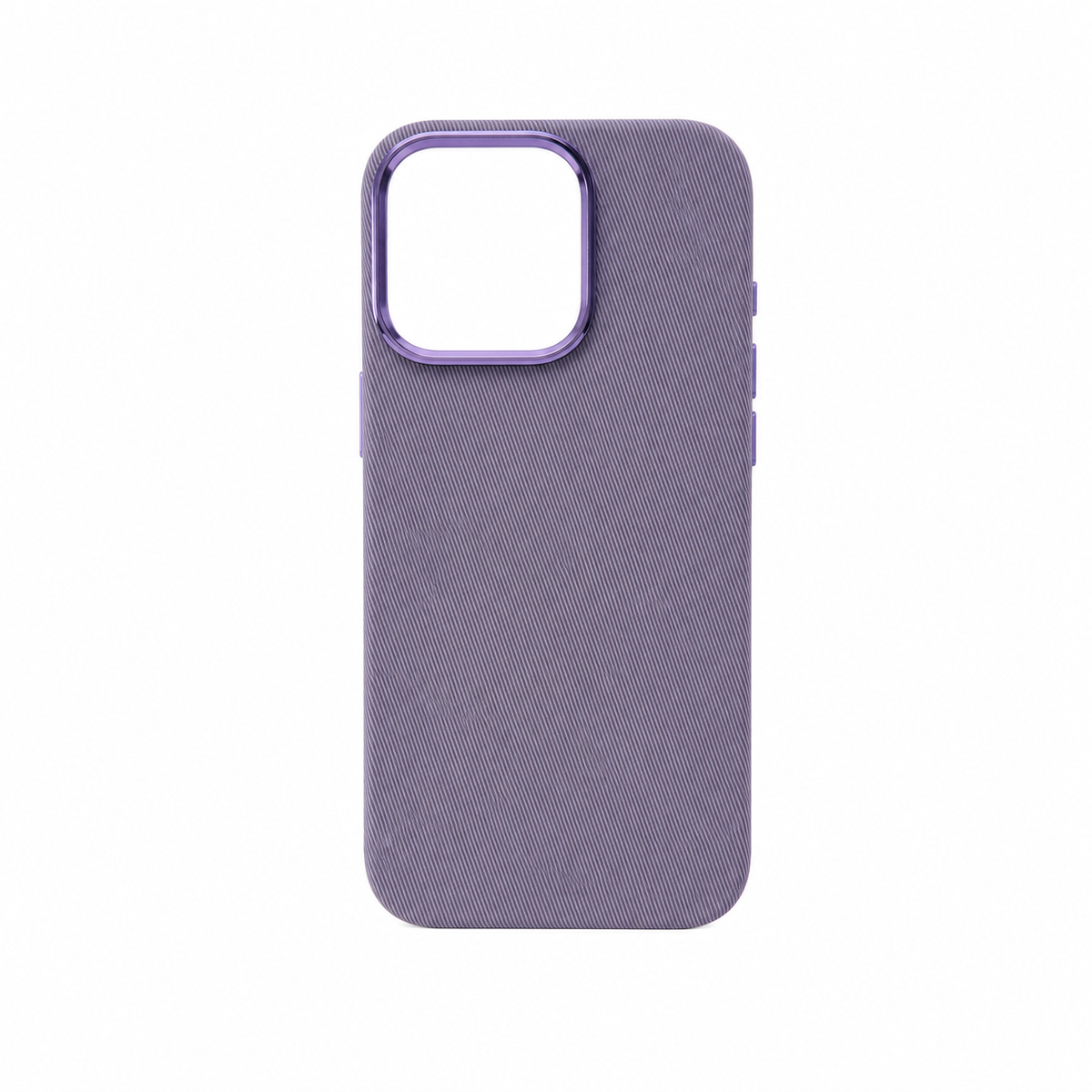 Funda Tejido Nylon Marco Metálico para iPhone 15 Pro Max