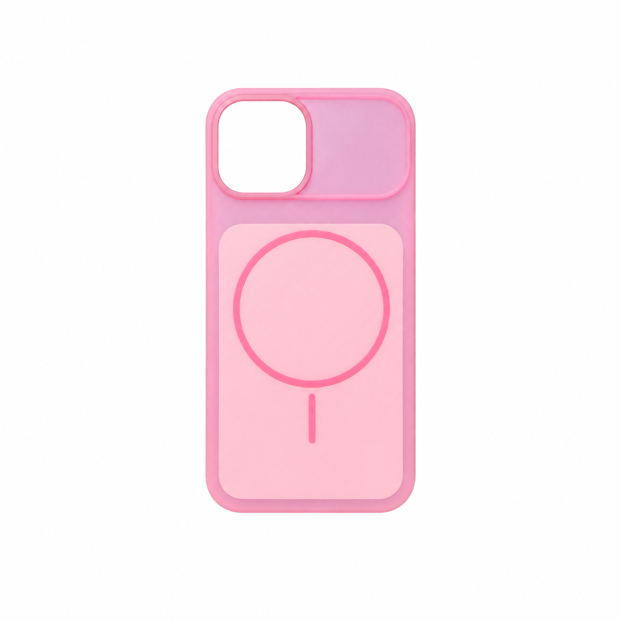 Funda MagSafe Slider Cámara Silicona para iPhone 13 14 15