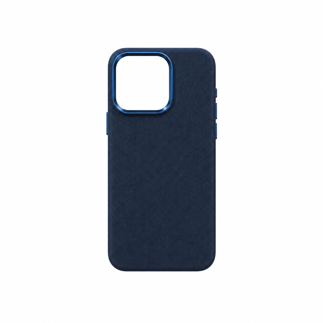 Funda Tejido Nylon Marco Metálico para iPhone 15 Pro Max