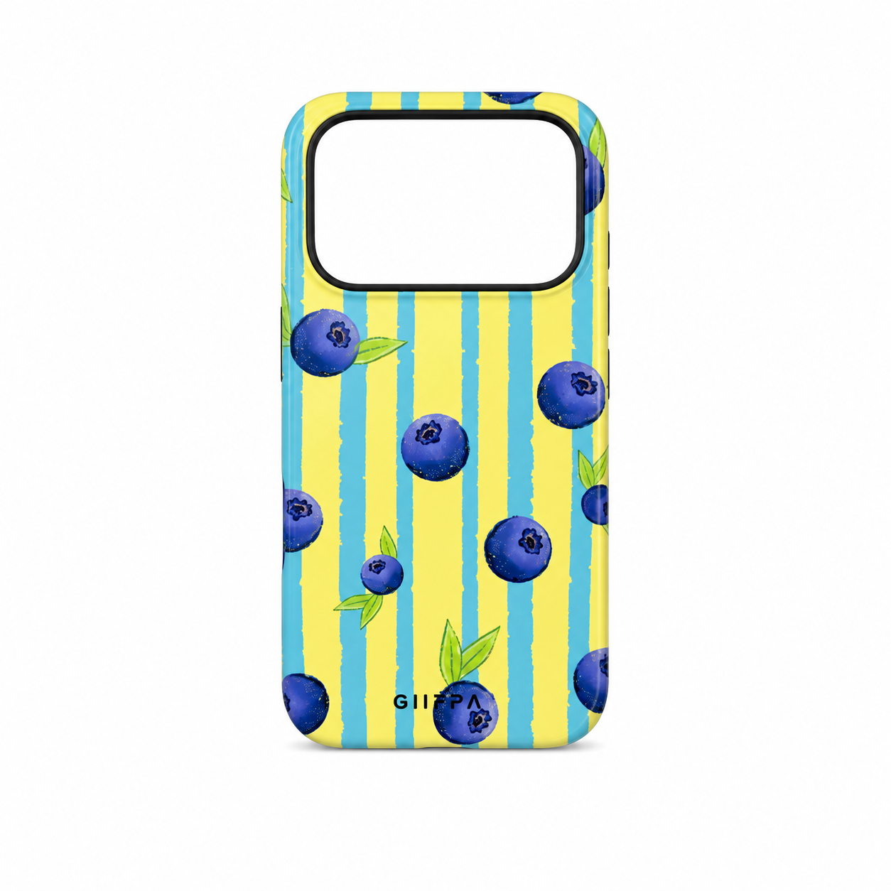 Funda GIIPPA Arándanos Rayas Glossy para iPhone 17 Pro