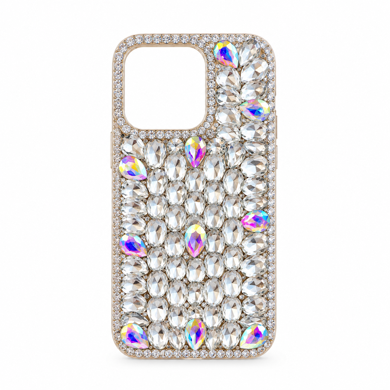 Funda Cristales Iridiscentes Bling Full Diamond iPhone 16 Pro