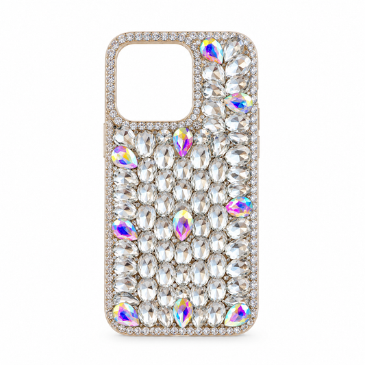 Funda Cristales Iridiscentes Bling Full Diamond iPhone 16 Pro