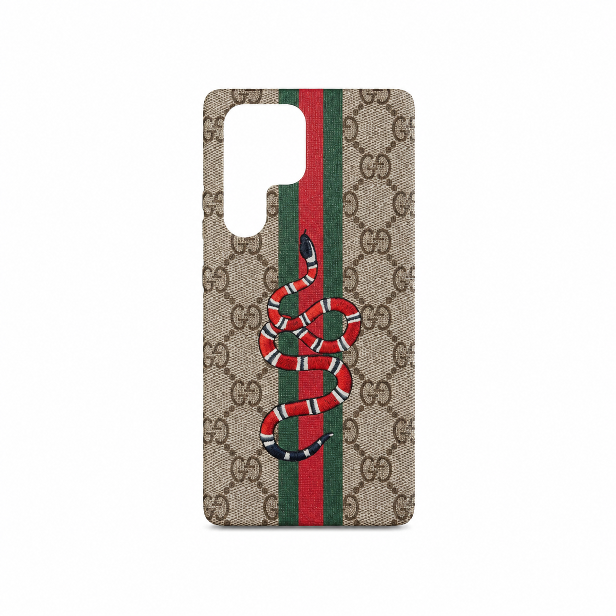 Funda Estilo Lujo Monograma Serpiente para Samsung S23 Ultra