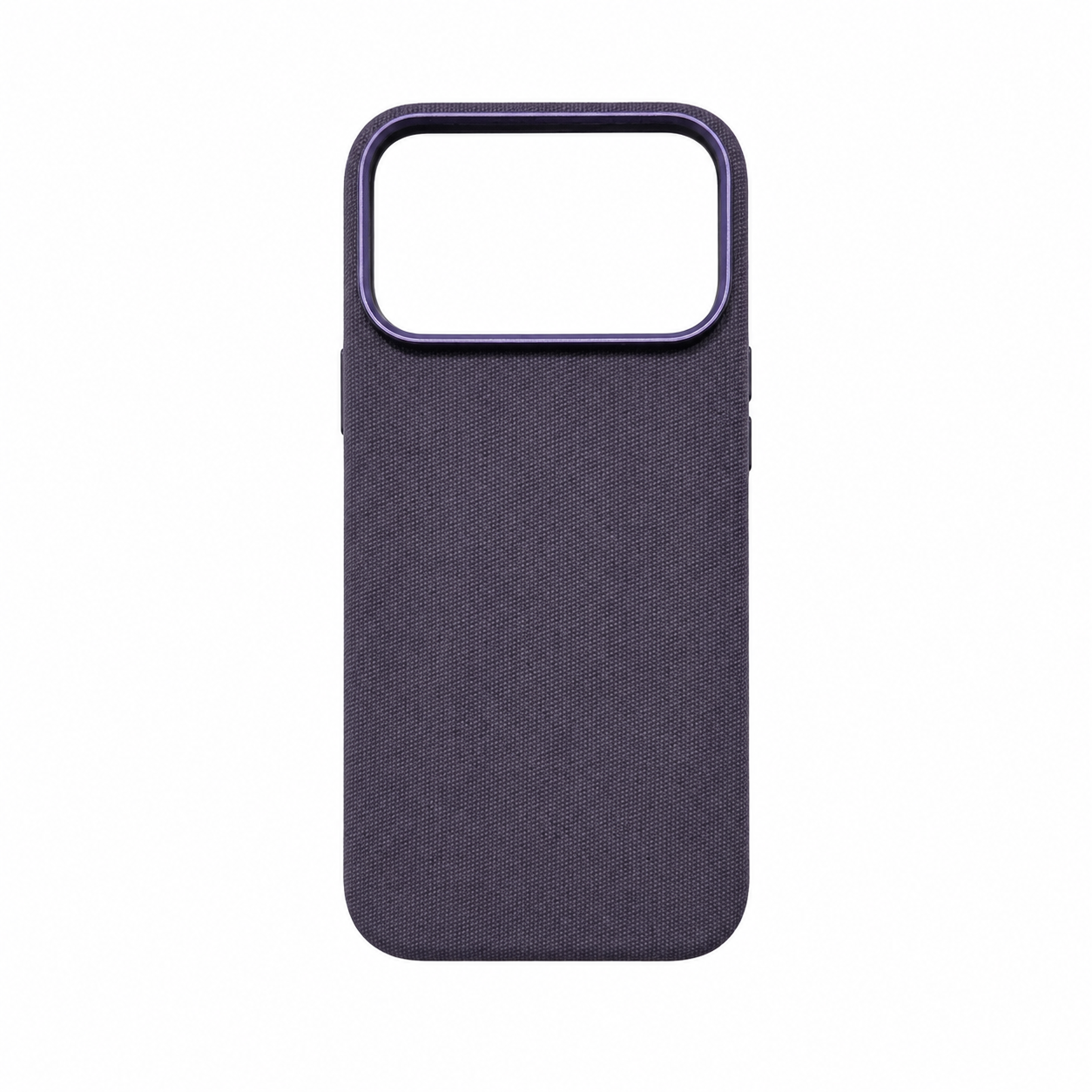 Funda Tejido Canvas Marco Metálico para iPhone 17 Pro Max 18 Pro Max