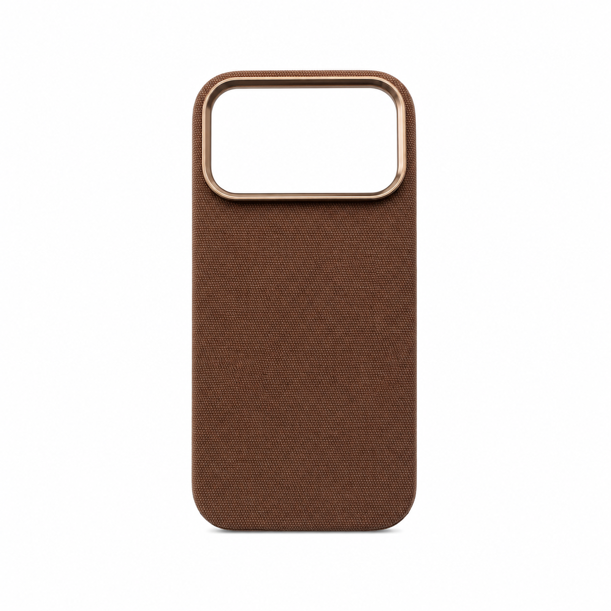 Funda Tejido Canvas Marco Metálico para iPhone 17 Pro Max 18 Pro Max