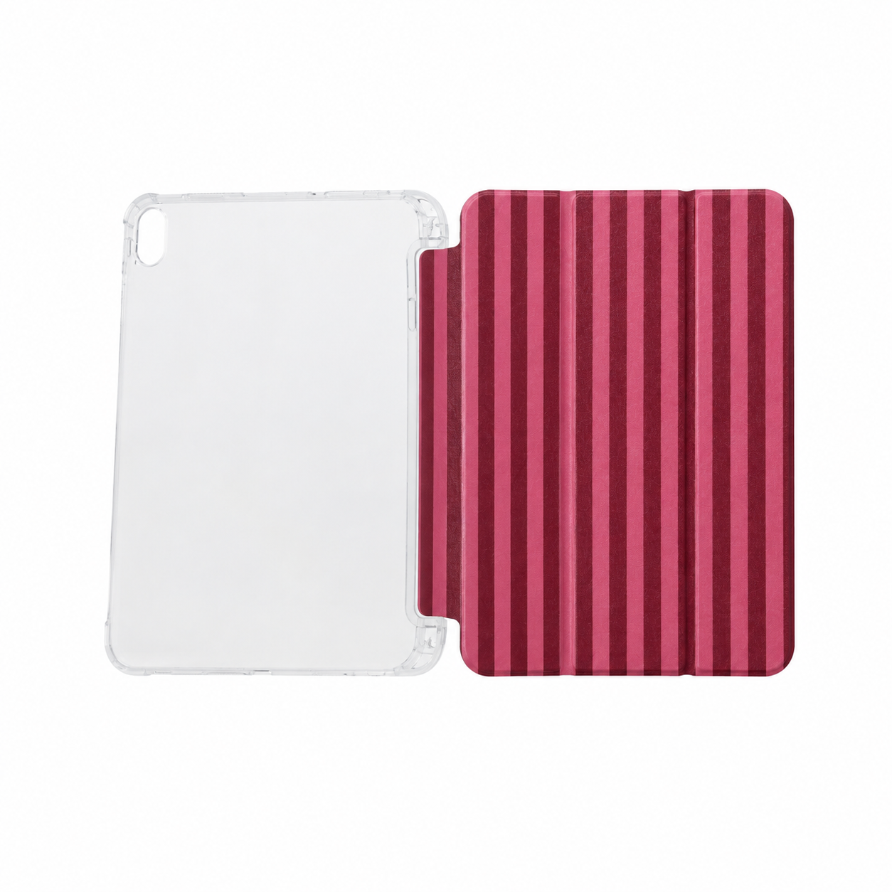 Funda Folio Rayas con Cubierta Transparente iPad 10 11 A16