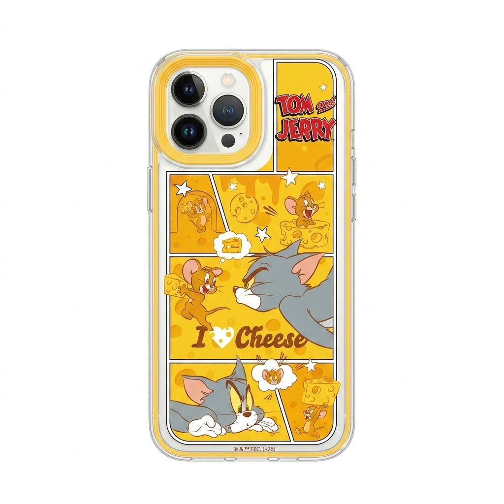 Funda Cómic Gato y Ratón Estilo Retro iPhone 13 14 15