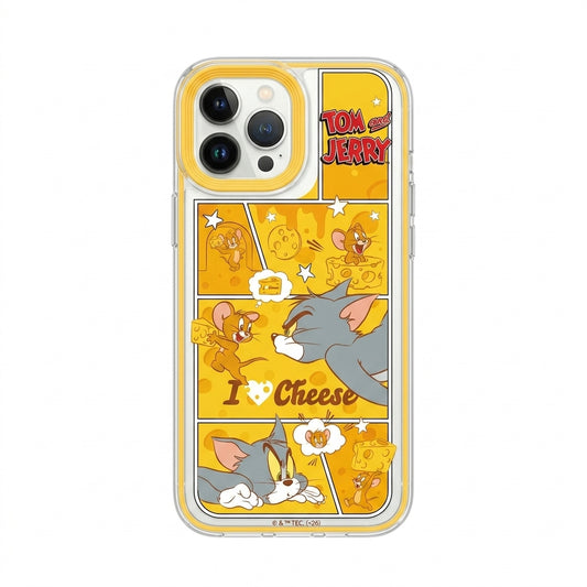Funda Cómic Gato y Ratón Estilo Retro iPhone 13 14 15