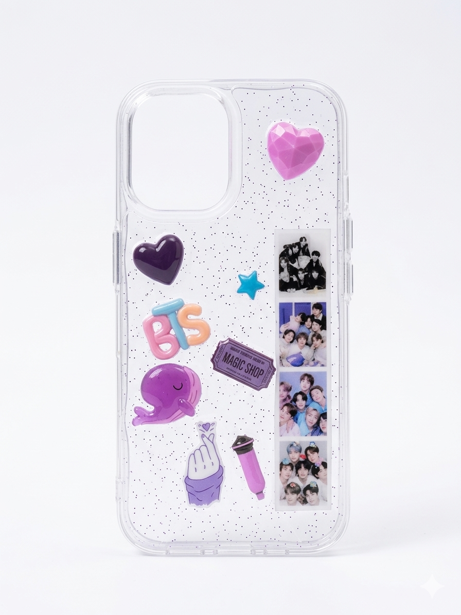 Funda 3D BTS Magic Shop K-Pop para iPhone 16