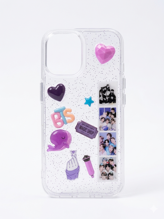 Funda 3D BTS Magic Shop K-Pop para iPhone 17 Pro Max