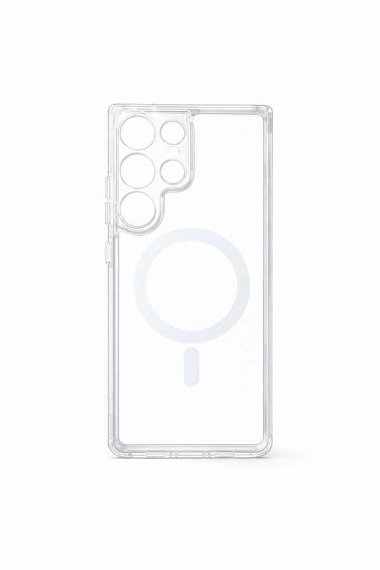 Funda Clear MagSafe con Protector de Cámara para S24 Ultra